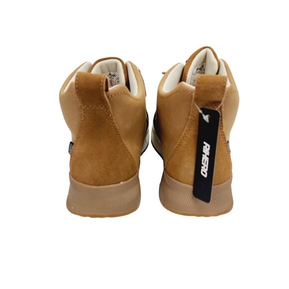 Rihero Women's Waterproof Snow Lace-Up Duck Boots Size 10 Tan & Black New - Picture 12 of 14